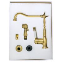 Товар: CUCINA OXFORD См-ль д/кухни моноком. с гигиенической лейкой, ручка белая, бронза 25794 - фото 9 CUCINA OXFORD См-ль д/кухни моноком. с гигиенической лейкой, ручка белая, бронза 25794 — фото 9, Смесители для кухни