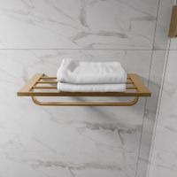 Полка для полотенца MILACIO Ultra настенная золото арт-MCU.955.GD — фото 1, Полки для полотенец