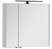 Зеркальный шкаф Aquanet Латина 80 белый арт-00179635 — фото 5, Зеркальные шкафы в ванную