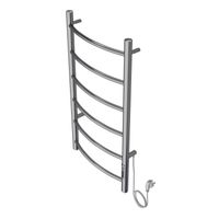 Полотенцесушитель электрический AZARIO VERONA 400/800 6 секций, диммер справа, хром арт-AZ04848 — фото 2, Электрические полотенцесушители