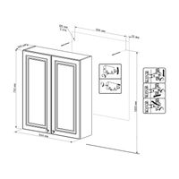 Товар: Шкаф навесной Бриклаер АННА 65 см, белый арт-4627125411540 - фото 2 Шкаф навесной Бриклаер АННА 65 см, белый арт-4627125411540 — фото 2, Шкафы для ванной