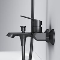 F8F10022 Func, смеситель д/ванны/душа, черный — фото 2, Смеситель для ванны