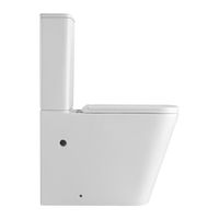 Унитаз-компакт Azario Terra 610х365х835 напольный, безободковый, система смыва "Скрытое торнадо", в комплекте с быстросъемным сиденьем микролифт арт-AZ-6003-A — фото 7, Напольные унитазы