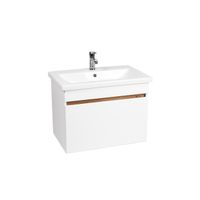 Тумба под раковину VIANT МАЛЬТА 80 подвесная белый/дуб вотан арт-VMAL80CO-T1YP — фото 2, Тумбы под раковину