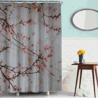 шторка д/в тканевая 180х180см "Цветущие ветви" MZ-83 — фото 1, Шторки на ванну