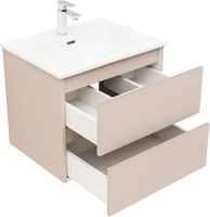 Тумба под раковину Aquanet Вега 2.0 60 бежевый 00337941 — фото 9, Тумбы под раковину