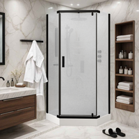 Ограждение VIVA90B N душевое Ceruttispa без поддона (90x90x195) — фото 345, Прямоугольные душевые уголки