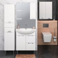 Шкаф навесной ELEGANSE 60 /хром/ AQUA DE MARCO 3060CELE — фото 4, Шкафы для ванной