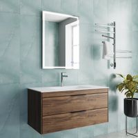 База под раковину Chiara 2D 1000 подвесная, 2 выкатных ящика soft-close, С.Oak арт-VMC-2C2100CO — фото 12, Тумбы под раковину