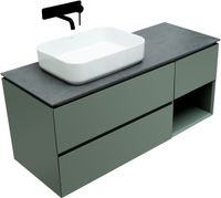 Тумба под раковину Allen Brau Infinity 120 1.21005.CGM L олива матовый — фото 7, Тумбы под раковину