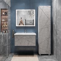 Тумба под раковину VIGO Geometry 80 подвесная бетон (035 бетон) — фото 6, Тумбы под раковину