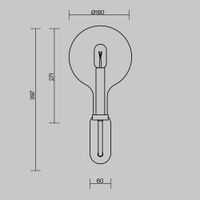Настенный светильник (бра) Maytoni MOD333WL-01BS — фото 2, Бра