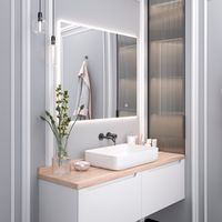 Зеркало с LED-подсветкой SIRIUS (80*100) /AQUA DE MARCO SIR80/100 — фото 8, Зеркала в ванную комнату