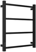 Полотенцесушитель электрический Стилье Формат 26 600х500 левый Матовый чёрный арт-31527-6050 — фото 4, Электрические полотенцесушители