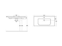 Товар: раковина SOFT 100 арт-SF 100 - фото 2 раковина SOFT 100 арт-SF 100 — фото 2, Раковины встраиваемые сверху