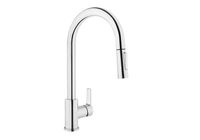 Maestro Смеситель с выдвижным изливом для кухни хром VITRA арт-A42145EXP — фото 2, Смесители для кухни