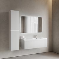 Тумба подвесная SANCOS Snob R 1.0 1195х445х406, c одним ящиком оснащенным доводчиками, Bianco , арт.SNR1.0120RW — фото 6, Тумбы под раковину