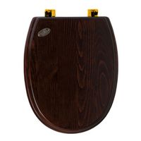 Сиденье с крышкой SIMAS ARCADE цвет орех золото AR005OR — фото 1, Сиденья для унитаза