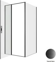 Душевой уголок Allen Brau Priority 100x100 3.31030.BBA + 3.31048.BBA черный браш 3.31030.BBA + 3.31048.BBA — фото 4, Прямоугольные душевые уголки