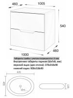 Товар: Orange Line Li-100TuwMDF+B08-640W тумба с раковиной подвесная 100 см, белый Li-100TuwMDF+B08-640W - фото 2 Orange Line Li-100TuwMDF+B08-640W тумба с раковиной подвесная 100 см, белый Li-100TuwMDF+B08-640W — фото 2, Тумбы с раковиной