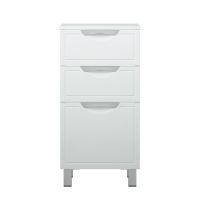 комод Альфа 40 3 ящика белый MFR80019WT — фото 1, Комоды и тумбы для ванной комнаты