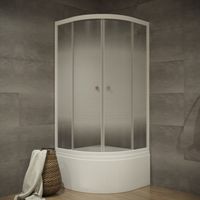 ДО Лайт 90*90 Б (5 мест+сифон D50) арт-Щ0000061801 — фото 1, Душевые уголки четверть круга