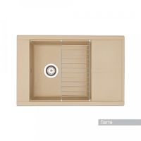 Мойка для кухни Делия 78 787x516x218 мм, прямоуг. с крылом, латте 1A715132DE260 — фото 1, Кухонные мойки