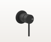 Смеситель для душа, Gessi, 316, тип открывания воды-однорычажный, тип регулирования воды-керамический картридж, монтаж-настенный встраиваемый, отверстия для монтажа-1, внутренняя часть-необходимо заказать, цвет-Black XL арт-54019.299 — фото 1, Смеситель для душа