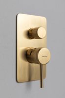 Смеситель для ванны Allen Brau Priority (с внутренней частью, 3 выхода) золото арт-5.31A11-GB — фото 5, Смеситель для ванны