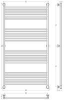 Полотенцесушитель водяной Сунержа Богема+ прямая 1500х800 Золотой шёлк арт-32-0220-1580 — фото 2, Водяные полотенцесушители