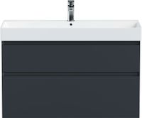 Тумба под раковину Allen Brau Infinity 100 антрацит матовый арт-1.210027.AM — фото 6, Тумбы под раковину
