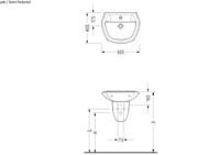 CHILDREN Раковина для детей с рисунком 500х400х160 в комплекте с полупьедесталом 8701+8721 — фото 2, Раковины подвесные