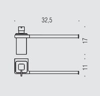 Полотенцедержатель с дозатором COLOMBO DESIGN LULU настенный цвет хром арт-B6274 — фото 2, Дозаторы
