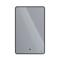 Зеркало Lemark MIOBLACK 50х80 см с интерьерной подсветкой, с подогревом арт-LM50ZM-black — фото 2, Зеркала в ванную комнату
