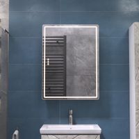 Зеркальный шкаф VIGO Geometry Step 60 подвесной белый (301) — фото 5, Зеркальные шкафы в ванную