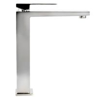 KVANT См-ль д/раковины моноком. высокий, донный клапан "click-clack", плоский излив, хром 32444 — фото 2, Смесители для раковины