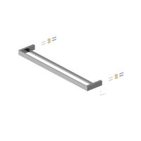 Полотенцедержатель двойной Timo Petruma 15256/18 черное золото — фото 3, Полотенцедержатели