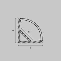Товар: Профиль Led Strip арт-ALM008S-2M - фото 3 Профиль Led Strip арт-ALM008S-2M — фото 3, Комплектующие для освещения