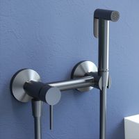 Гигиенический душ со смесителем RGW SP-215-Gr, серый браш (Смеситель/шланг/гигиенический душ), арт-581408215-11 — фото 3, Гигиенические души