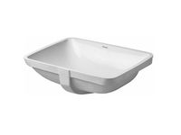 Раковина, Duravit, Starck 3, шгв 490*365*180, отверстия для смесителя-отсутствуют, WonderGliss, цвет-белый арт-03054900001 — фото 1, Раковины встраиваемые сверху