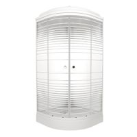 ДК Полосы 90*90 А (7 мест+сифон D90) арт-Щ0000061842 — фото 4, Душевые кабины