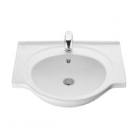 Умывальник мебельный "Сатурн" 60 см. с отв., белый. SANTERI арт-131211S0011B0 — фото 2, Раковины встраиваемые сверху