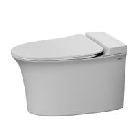 Унитаз ABBER Bequem подвесной белый с импульсным смывом арт-AC1124P — фото 8, Подвесные унитазы