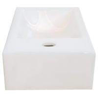 Раковина маленькая GS, 45x25x12 cm, отверстие слева. белая керамика арт-32266 — фото 2, Мини-раковины