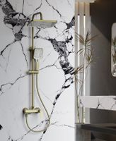 Душевая система BELZ , брашированное золото арт-B24715-5 — фото 1, Душевые стойки