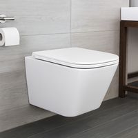 Унитаз подвесной Azario PRO 340х490х350 безободковый, слив "скрытое Торнадо", в комплекте с быстросъемным сидением микролифт (PRO-002 UQ3) арт-PRO-0002 UQ3 — фото 12, Подвесные унитазы