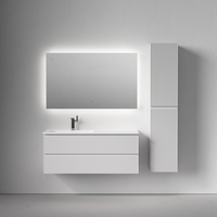 Тумба подвесная SANCOS Snob R левая 1195х445х500, c двумя ящиками оснащенными доводчиками, Bianco, арт.SNR120LW — фото 4, Тумбы под раковину