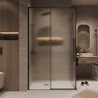 Товар: Душевое ограждение Grossman Galaxy 1/2.K33.01.90.21.02-1/2.K33.01.10L.21.02 (90х100х195) раздвижная,черный матовый,стекло шиншилла,2 места 300.K33.01.90R10L.21.02 - фото 4 Душевое ограждение Grossman Galaxy 1/2.K33.01.90.21.02-1/2.K33.01.10L.21.02 (90х100х195) раздвижная,черный матовый,стекло шиншилла,2 места 300.K33.01.90R10L.21.02 — фото 4, Прямоугольные душевые уголки