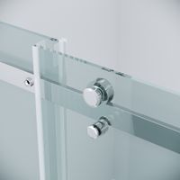 Душевое ограждение Grossman Classic 100.K33.04.110.10.00-200.K33.04.100.10.00 (110х100х195) раздвижная,хром,стекло прозрачное,2 места арт-120.K33.04.1110.10.00 — фото 7, Прямоугольные душевые уголки