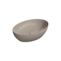 Товар: раковина накладная PURA 60x42 без перелива серый беж матовый арт-884205 - фото 2 раковина накладная PURA 60x42 без перелива серый беж матовый арт-884205 — фото 2, Раковины накладные